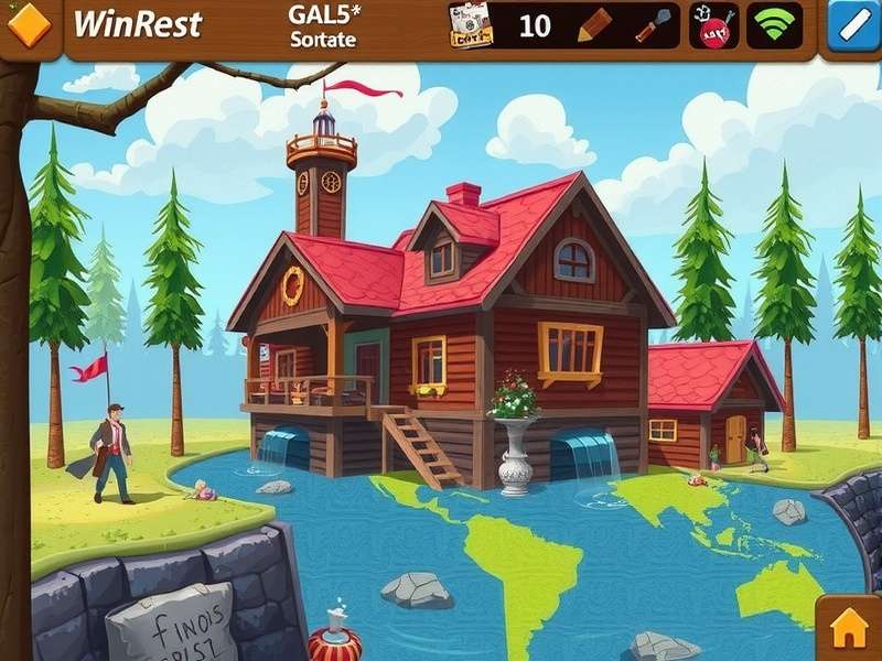 Visual strategy map depicting the WinRest NewRest cycle with resource graphs and unit deployment paths