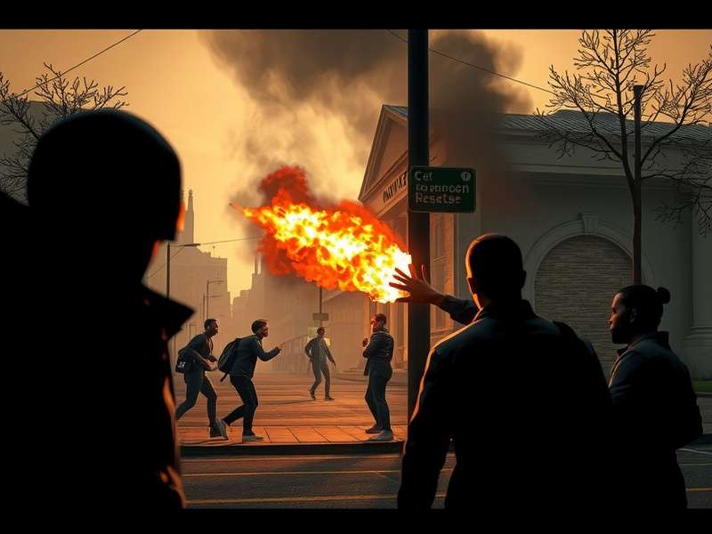 A diverse crowd participating in a peaceful protest with signs