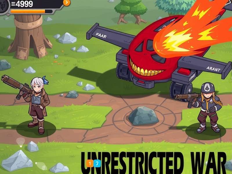 Intense battle scene from Unrestricted War