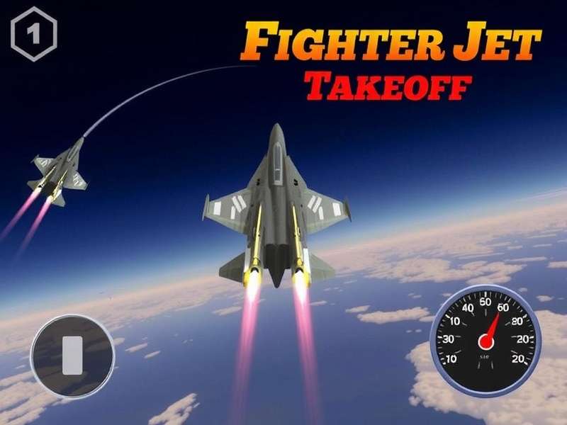 Fighter Jet Performing Unrestricted Takeoff in Unrest Saga