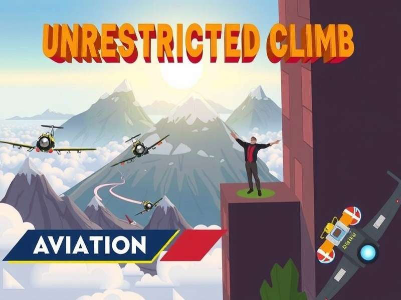 Unrestricted Climb Aviation Mechanics Diagram showing climb angles and thrust vectors