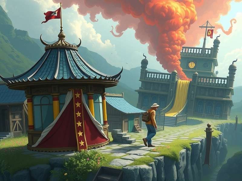 A dynamic collage of unrestricted gaming scenes: flight simulators, strategy maps, and AI-generated art