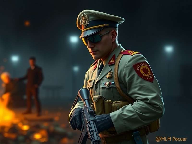 Crowd gathering in protest with signs - visual representation of civil unrest