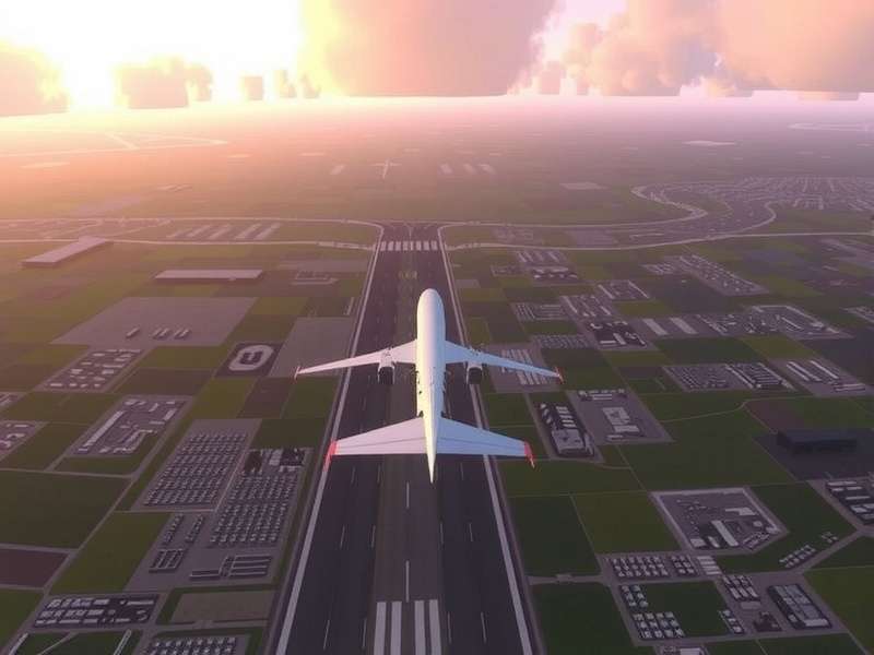 Dramatic takeoff of a jet fighter from a UK-based airfield in Unrest game