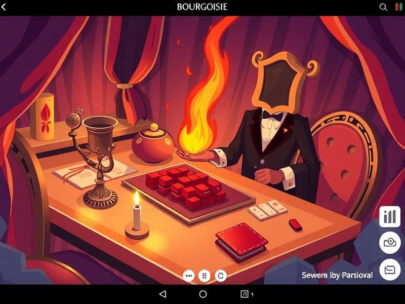 Abstract representation of class conflict and economic disparity in modern society