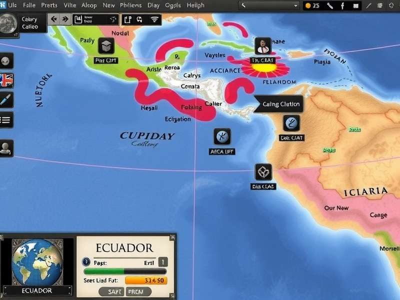 Economic indicators chart showing Ecuador's GDP growth and unrest correlation