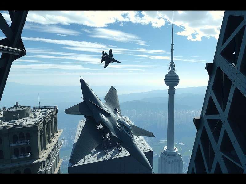 F-16 fighter jet performing an unrestricted climb maneuver in the sky